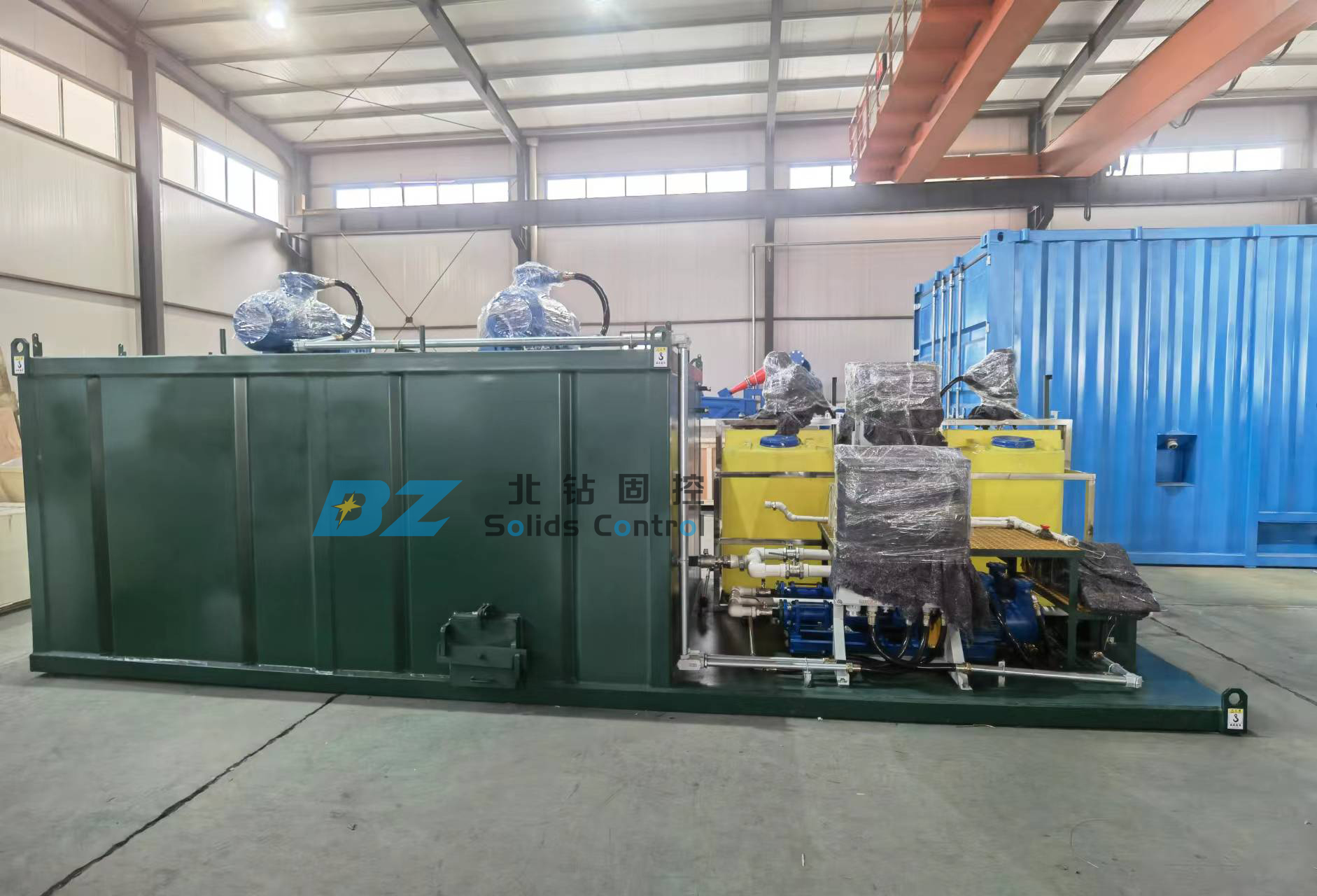 Система обработки нефтесодержащего осадка BZ Solids Control отправлена на проектную площадку в Китае